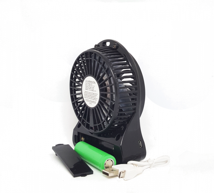 Мини-вентилятор Portable Fan Mini от аккумулятора и USB до 8 часов (11203507) - фото 3