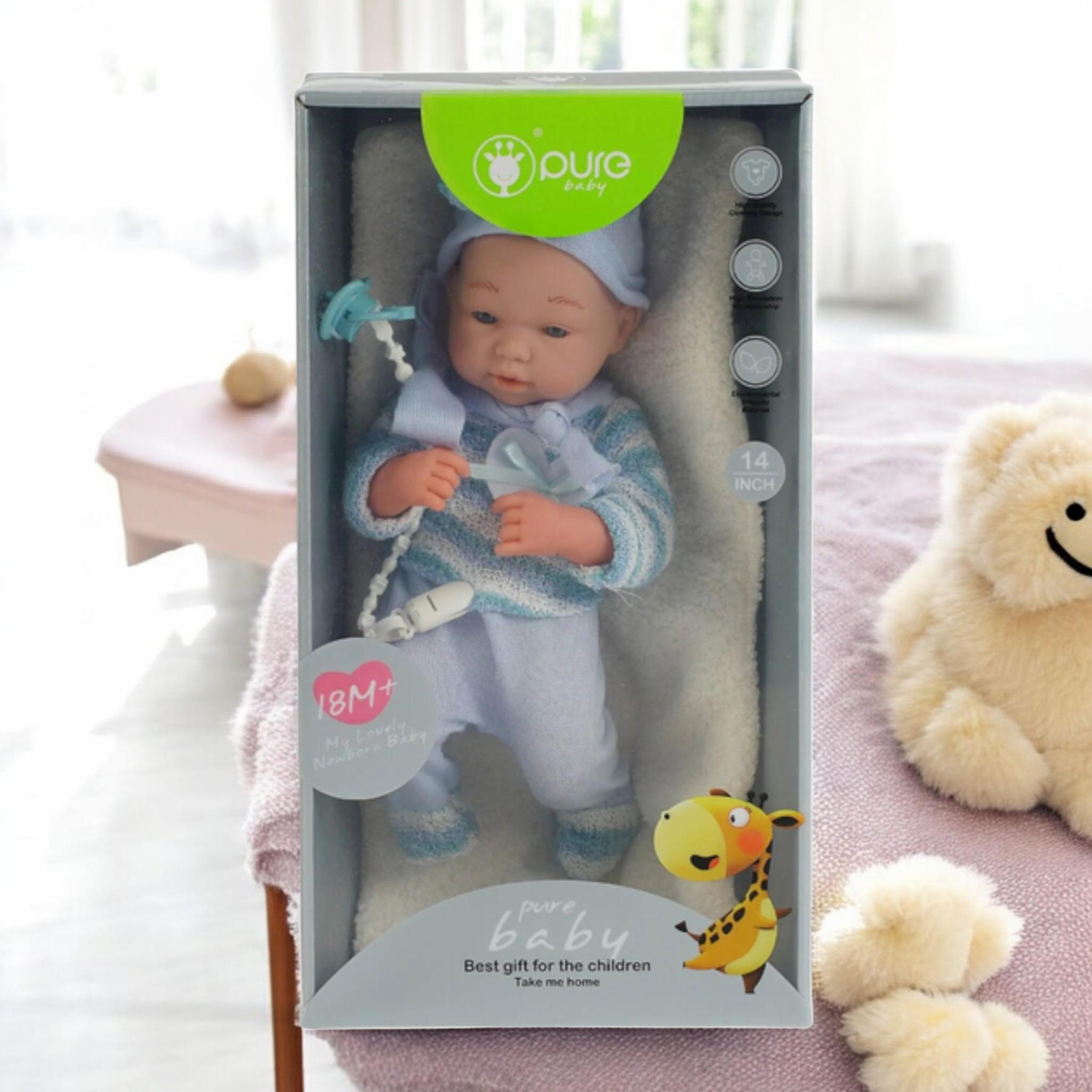 Пупс с голубыми глазами Pure Baby TK Union Group 33см(Р_DF14/047B) - фото 3 Пупс с голубыми глазами Pure Baby TK Union Group 33см(Р_DF14/047B) - фото 3