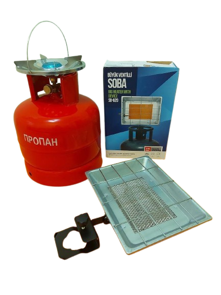 Балон пропан з газовим пальником/редуктором/шлангом 2,9 кВт 15 л 2 м (20079111) - фото 4 Балон пропан з газовим пальником/редуктором/шлангом 2,9 кВт 15 л 2 м (20079111) - фото 4