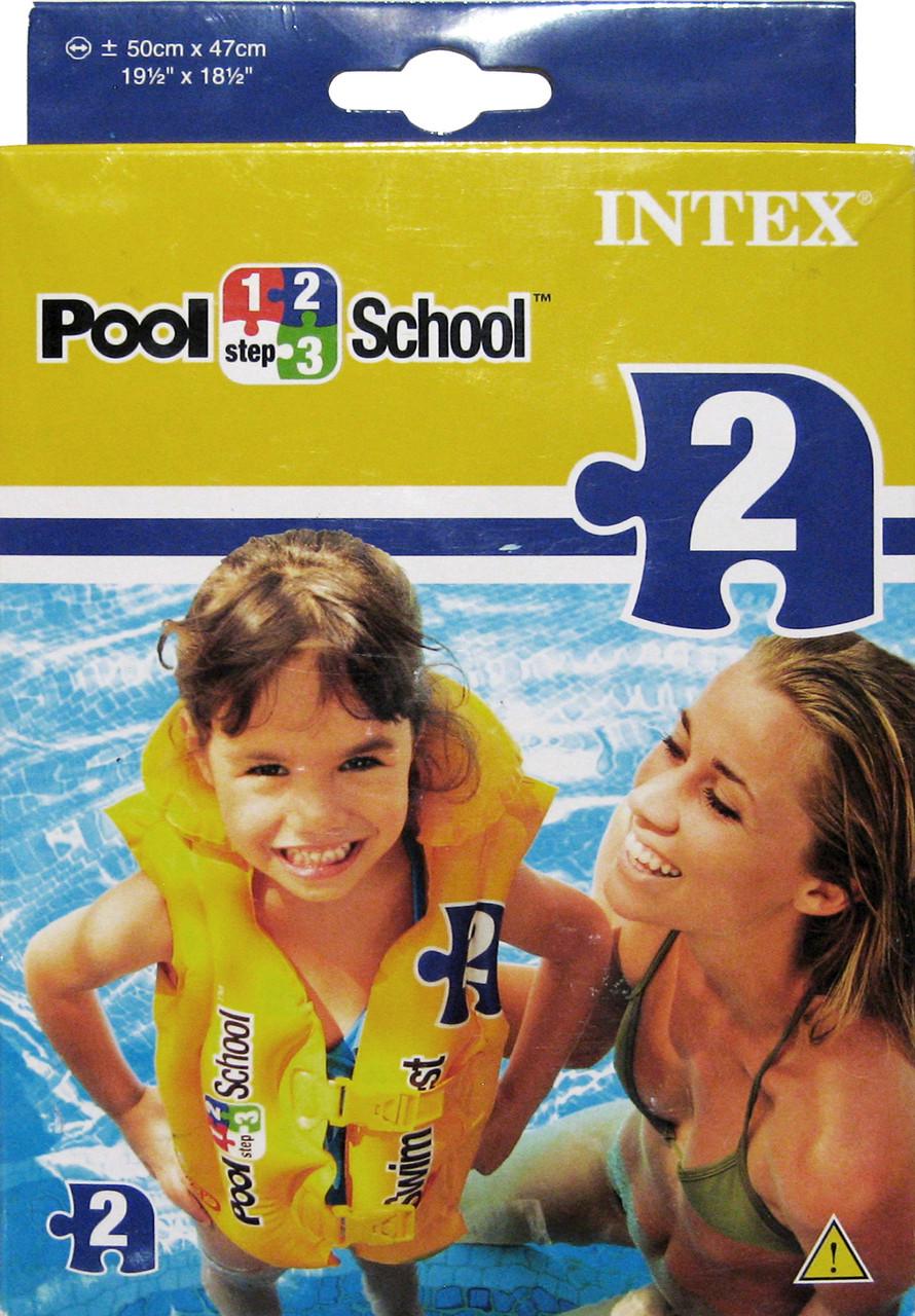 Надувной жилет Intex 58660 3-6 лет Желтый - фото 3