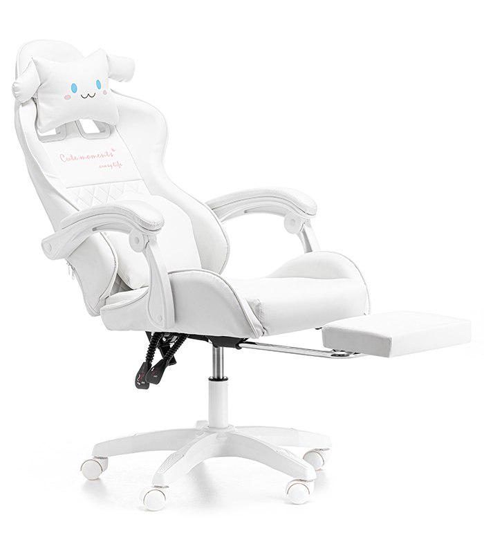 Крісло геймерське дитяче G894 з подушками та підставкою для ніг Білий (24096864) - фото 6
