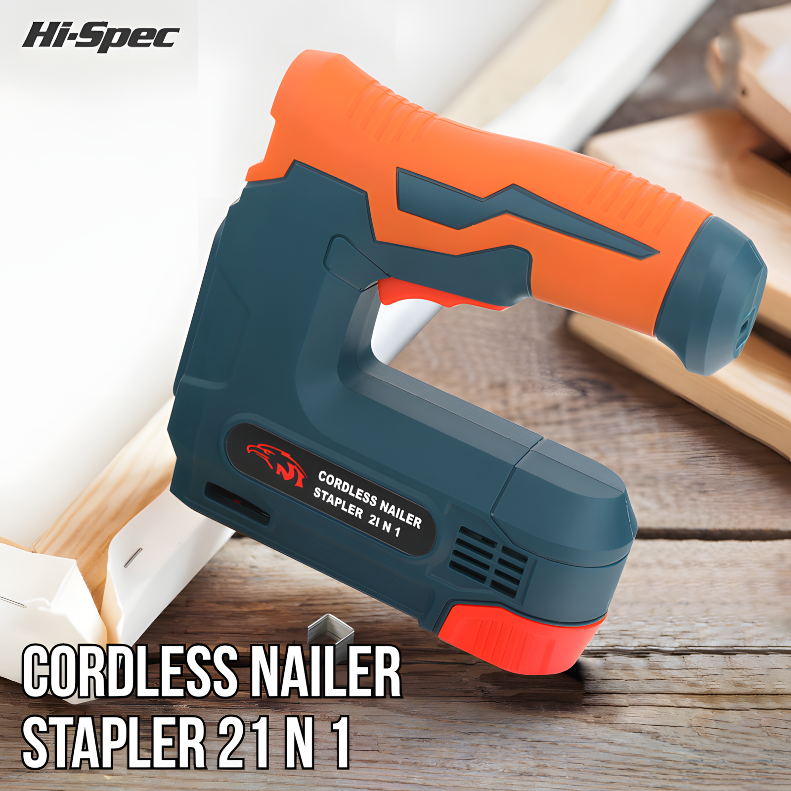 Електростеплер акумуляторний F10 з 1000 скобами і цвяхами (12960 ) - фото 2 Електростеплер акумуляторний F10 з 1000 скобами і цвяхами (12960 ) - фото 2