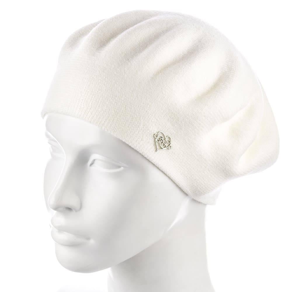 Берет женский Zolly ZH201 пустой из вискозы Белый