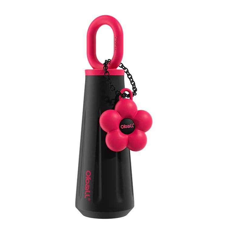 Термобутылка Oball Кубок Богини Дофамина с ручкой двойная стенка нержавеющая сталь 316 450 мл Черный (2825307204)