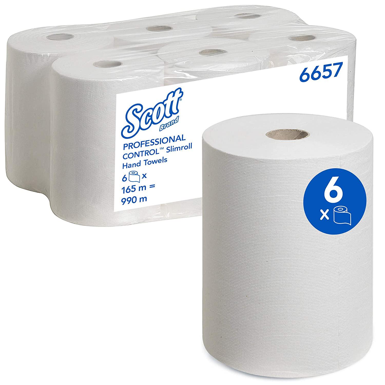 Рушники у рулонах Kimberly-Clark 6657 Scott Slimroll Білий - фото 7