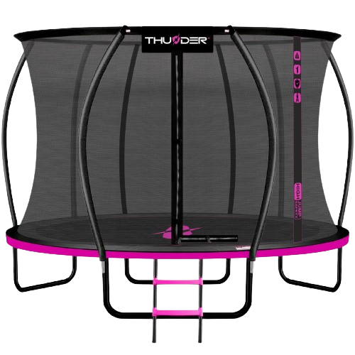 Батут Thunder Inside Ultra 14FT із внутрішньою сіткою 435 см Black/Pink