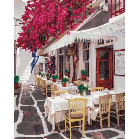 Набор для росписи по номерам Идейка Городской пейзаж Пробуждение городка 40х50 см (КНО3528-mt)