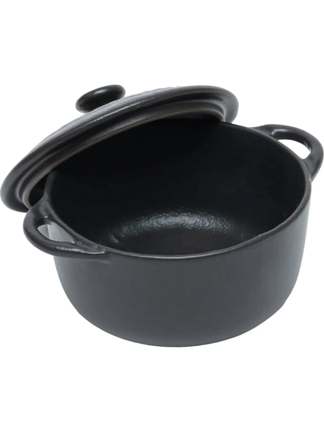 Горшок для запекания Wilmax Slatestone с крышкой 18 см/0,6 л Black (WL-661140/A)