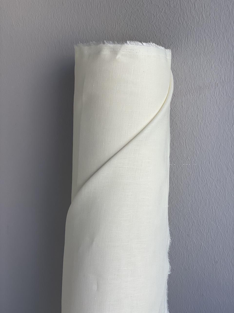 Ткань рубашечно-платьевая LINEN PLUS 100% лен смягчен 143 см 236/1403 Молочный - фото 7 Ткань рубашечно-платьевая LINEN PLUS 100% лен смягчен 143 см 236/1403 Молочный - фото 7