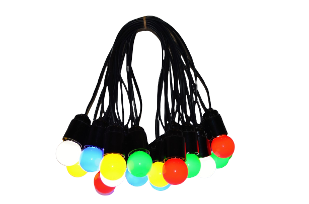 Гирлянда уличная влагозащитная 25 м на 51 лампочек LED IP44 (bus25S) Гирлянда уличная влагозащитная 25 м на 51 лампочек LED IP44 (bus25S)