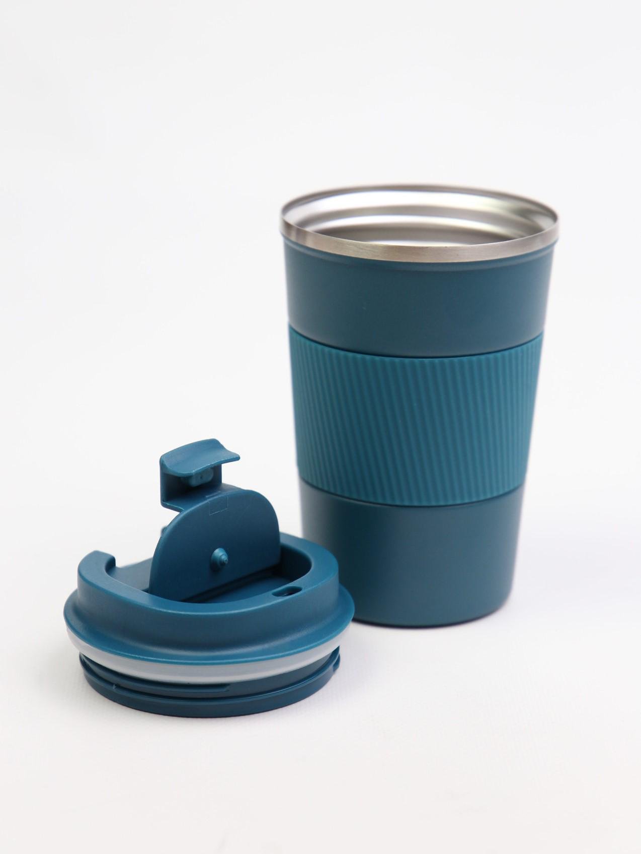 Термокружка вакуумная герметичная 380 мл Синий (00000010485) - фото 5 Термокружка вакуумная герметичная 380 мл Синий (00000010485) - фото 5