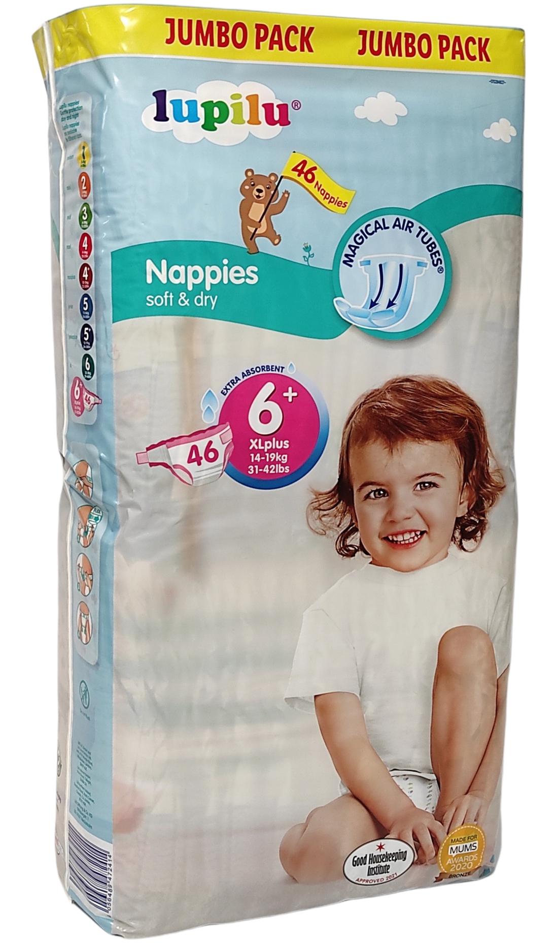 Підгузки Lupilu Nappies Soft&Dry 6+ 14-19 кг 46 шт. (4716)