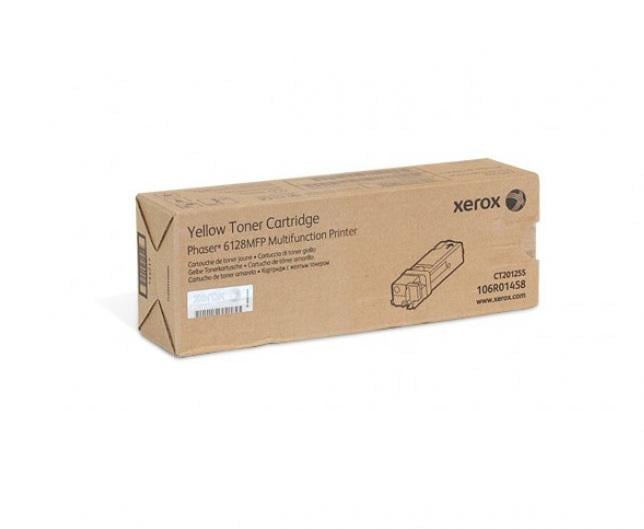 Тонер Xerox 106R01458 для принтеров PH6128 2500 страниц Желтый (595070)