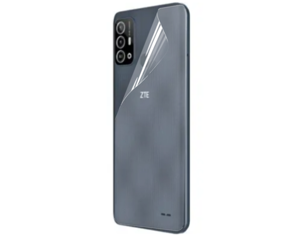 Противоударная гидрогелевая пленка Hydrogel Film для ZTE Blade A53 Pro на заднюю панель, Transparent