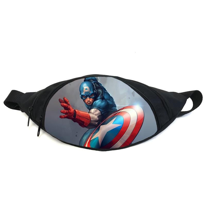 Поясная сумка-бананка Cappuccino Toys GB-Captain America 04 Черный (2399980035) Поясная сумка-бананка Cappuccino Toys GB-Captain America 04 Черный (2399980035)