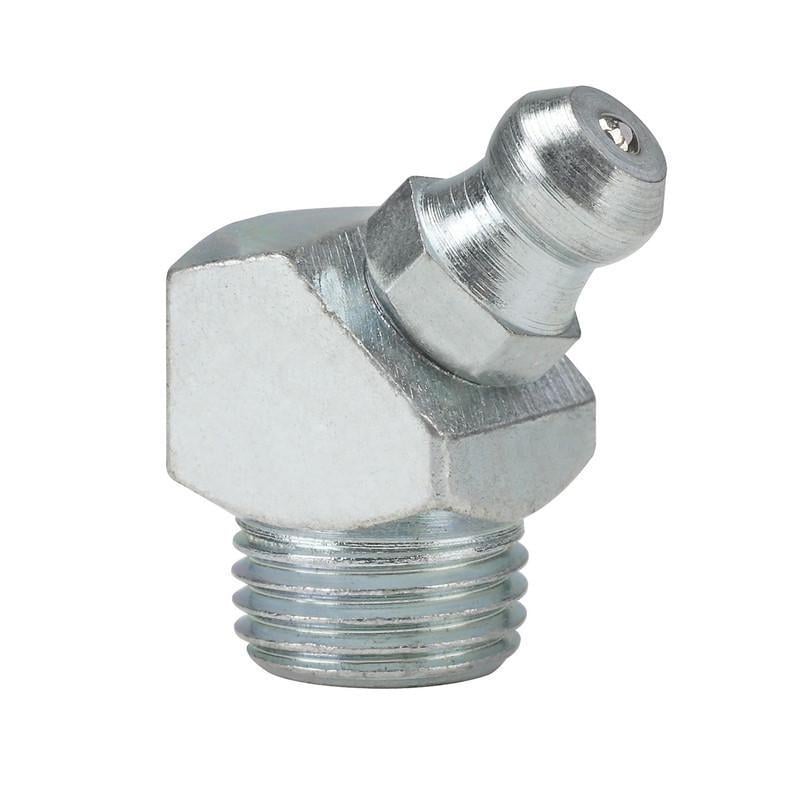 Масленка DIN71412B Metalvis М10 резьба 5,5 мм шаг 1 мм оцинкованная сталь 25 шт. (5MM200005MM2100B20)