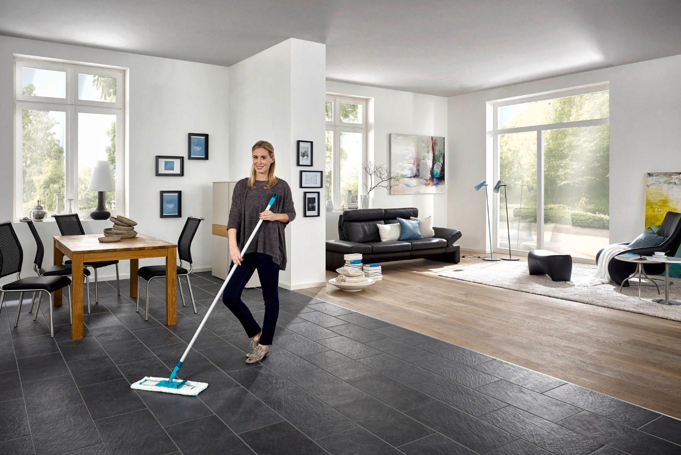 Швабра для підлоги Leifheit 55045 Profi XL micro duo алюмінієва (26357236) - фото 10 Швабра для підлоги Leifheit 55045 Profi XL micro duo алюмінієва (26357236) - фото 10