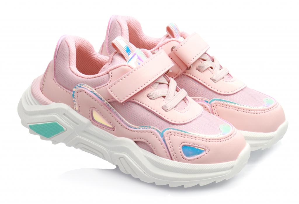 Кроссовки для девочек р. 23 Розово-серебристый (3103)