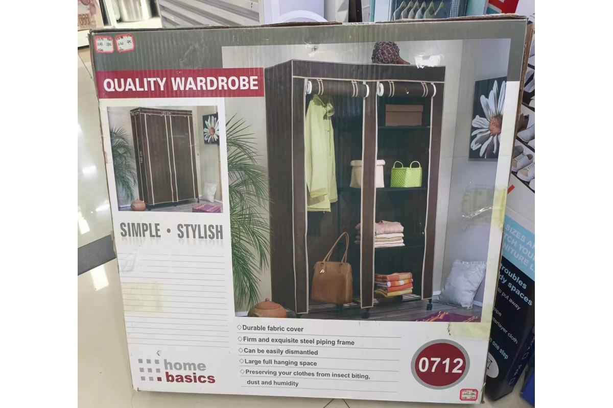 Шафа тканинна складана 0712 з водо і пилонепроникного матеріалу на коліщатках 120х30х175 см Коричневий (124-14-16433) - фото 5 Шафа тканинна складана 0712 з водо і пилонепроникного матеріалу на коліщатках 120х30х175 см Коричневий (124-14-16433) - фото 5