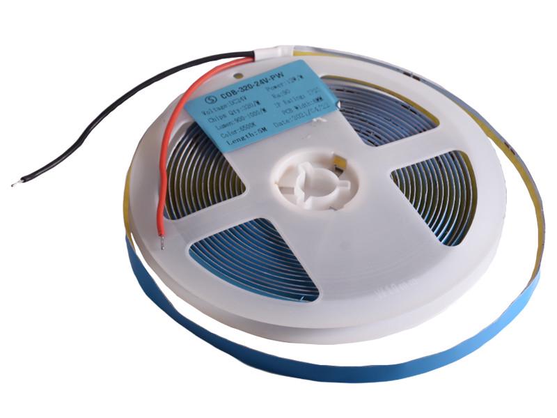 Светодиодная лента 1 м COB/FCOB 320 LED 24В IP20 6000К холодный белый (4760)