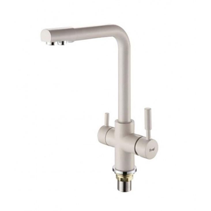 Смеситель для кухни Frap F4352-24 на две воды Белый (1042391) Смеситель для кухни Frap F4352-24 на две воды Белый (1042391)