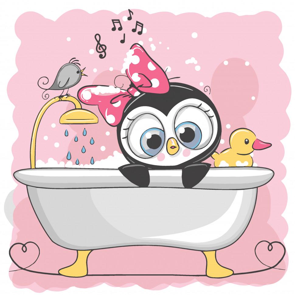 Картина по номерам ART CRAFT Пингвиненок 30x30 см без коробки (ACR-15503-AC)