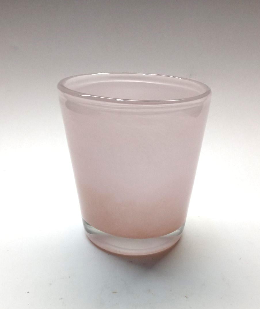 Ваза стеклянная Гутняр 15х13 см Розовый