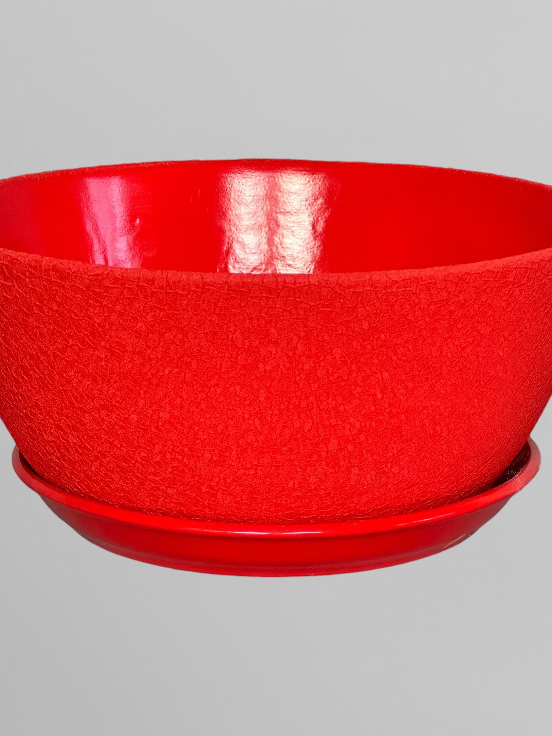 Горщик для квітів керамічний Бонсайниця шовк 5,5 л Червоний (Г03011) - фото 3