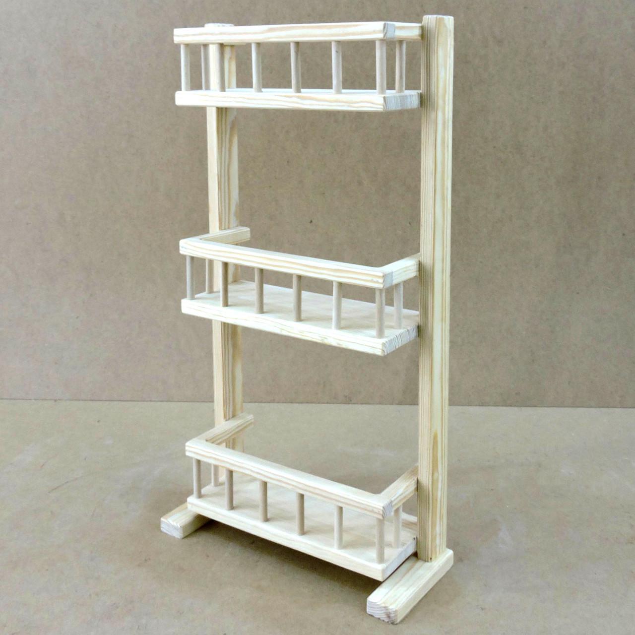 Полка настольная из дерева Караганда 3 Бланже (ПСТ/030301)