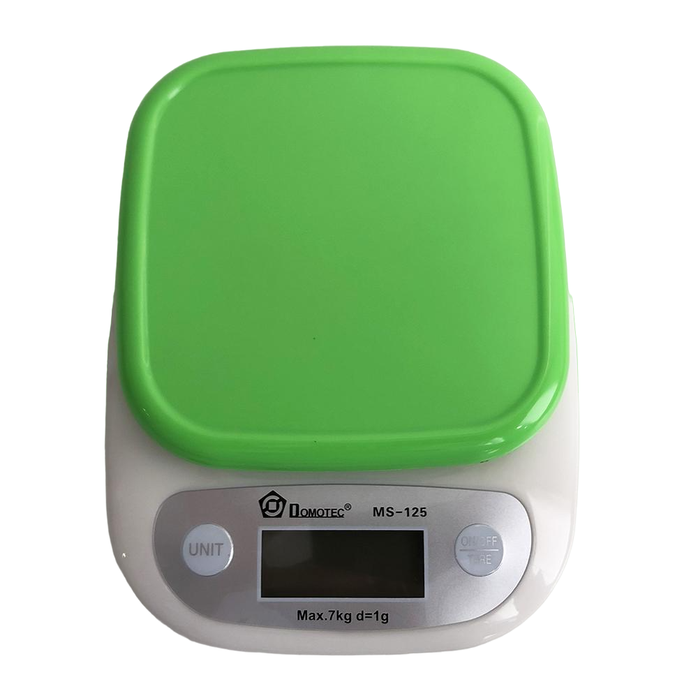 Весы кухонные Domotec MS-125 Plastic Зеленый (ws93562-2)