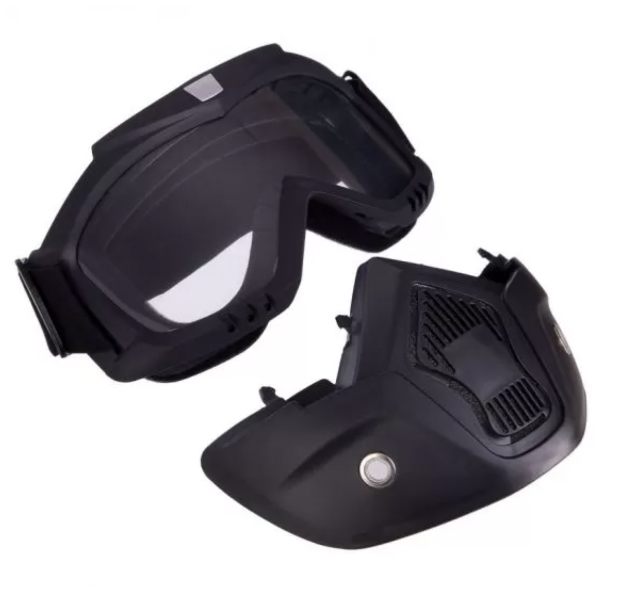 Маска-трансформер 2в1 протиударна маска/окуляри Airsoft Чорний (MK001010) - фото 4 Маска-трансформер 2в1 протиударна маска/окуляри Airsoft Чорний (MK001010) - фото 4