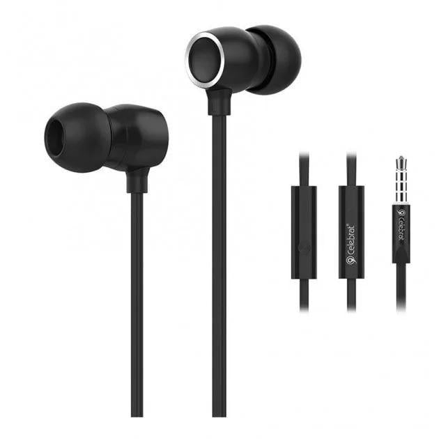 Вакуумные проводные наушники Celebrat N1 Черный (13618mel)