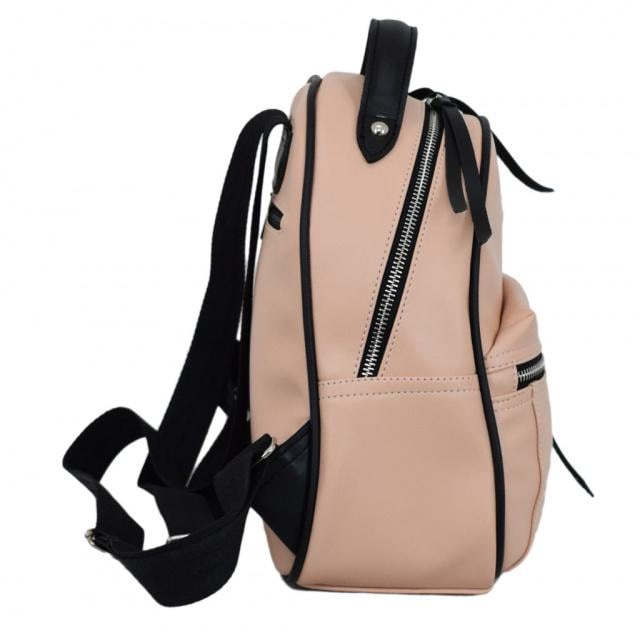 Рюкзак жіночий з шкірозамінника Рожевий - фото 2 Рюкзак жіночий з шкірозамінника Рожевий - фото 2