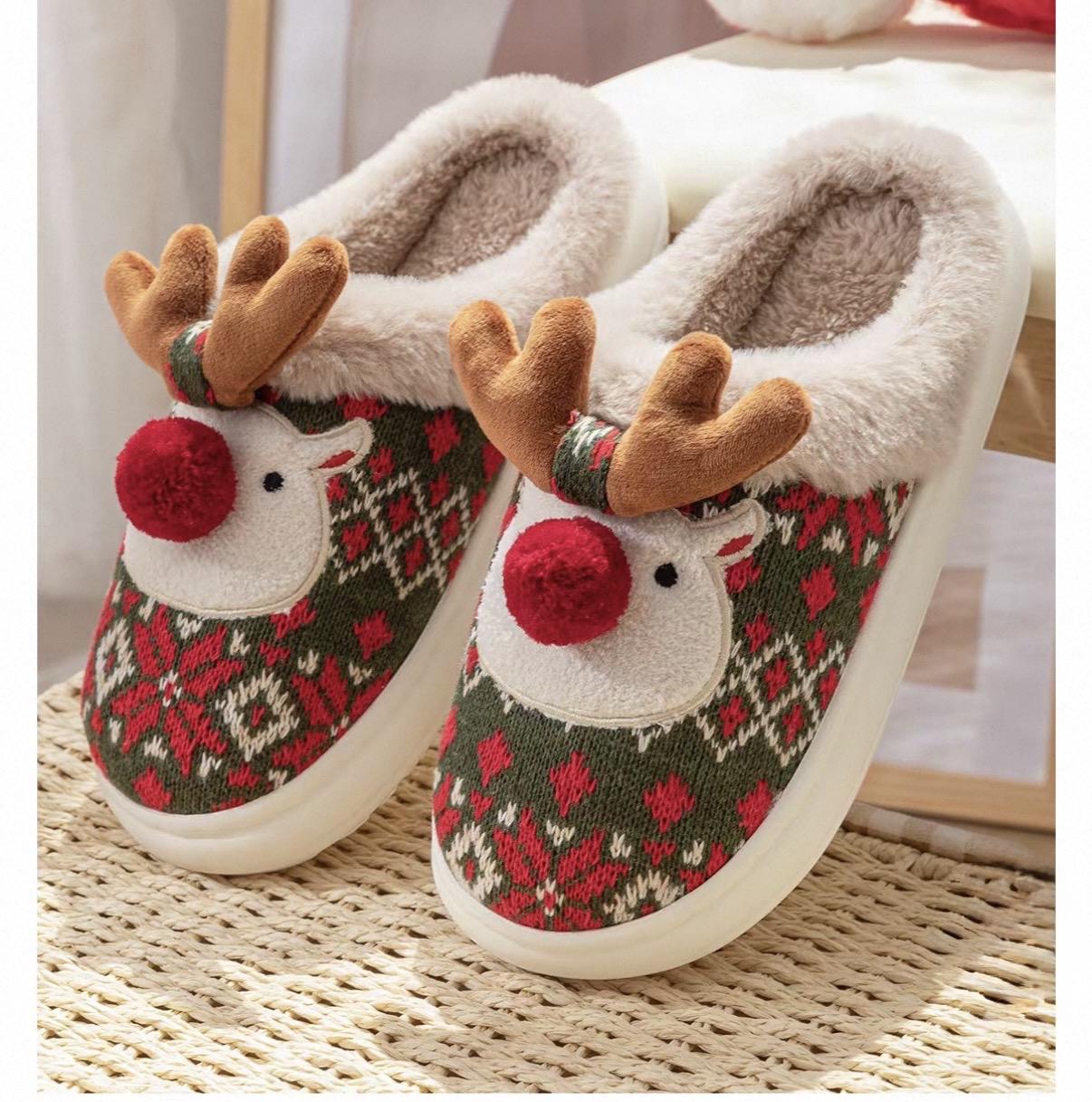 Домашні капці Warm Story Олені вишивка р. 42-43 (0004)