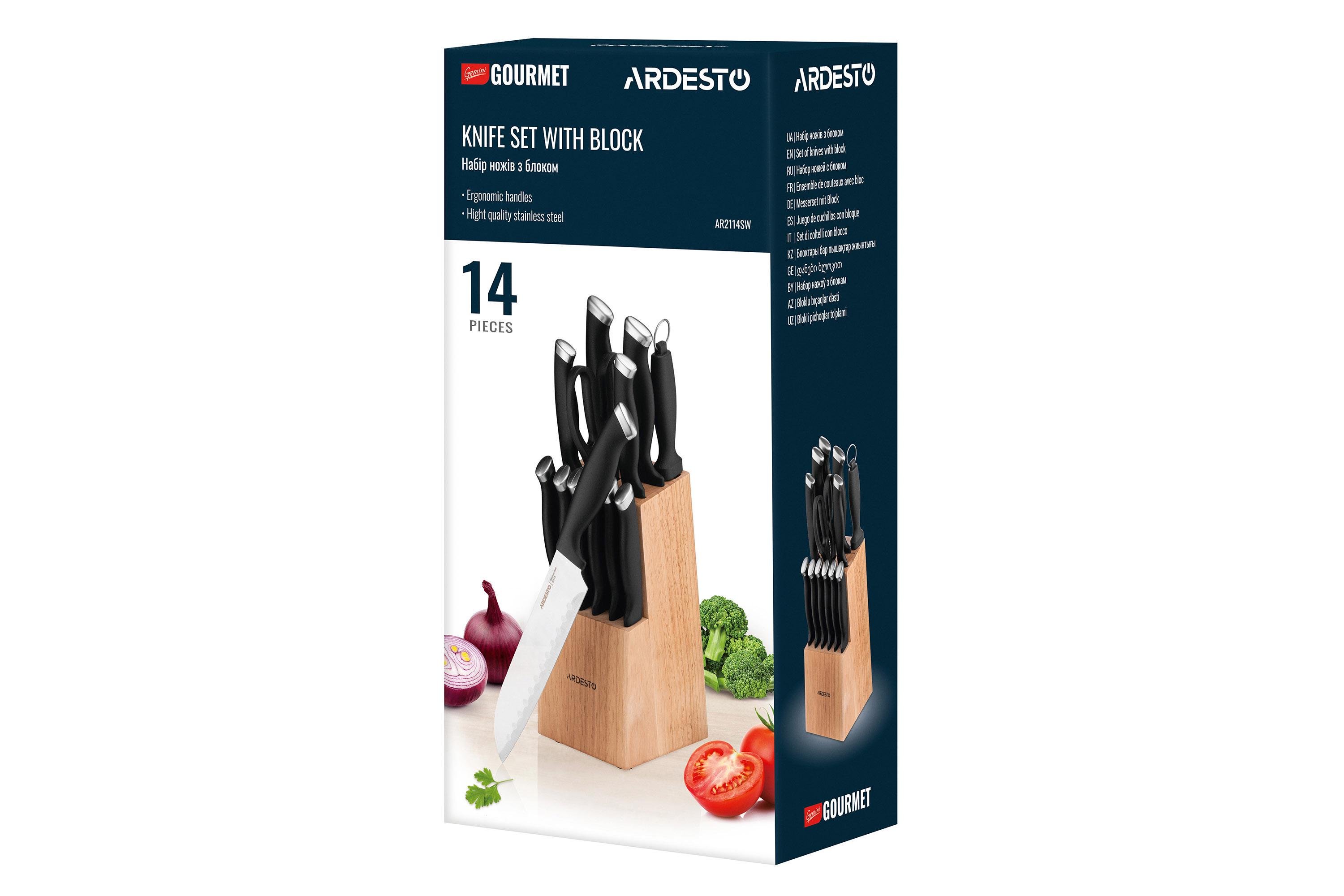 Набір ножів Ardesto Gemini Gourmet 14 шт. (30344499) - фото 11 Набір ножів Ardesto Gemini Gourmet 14 шт. (30344499) - фото 11