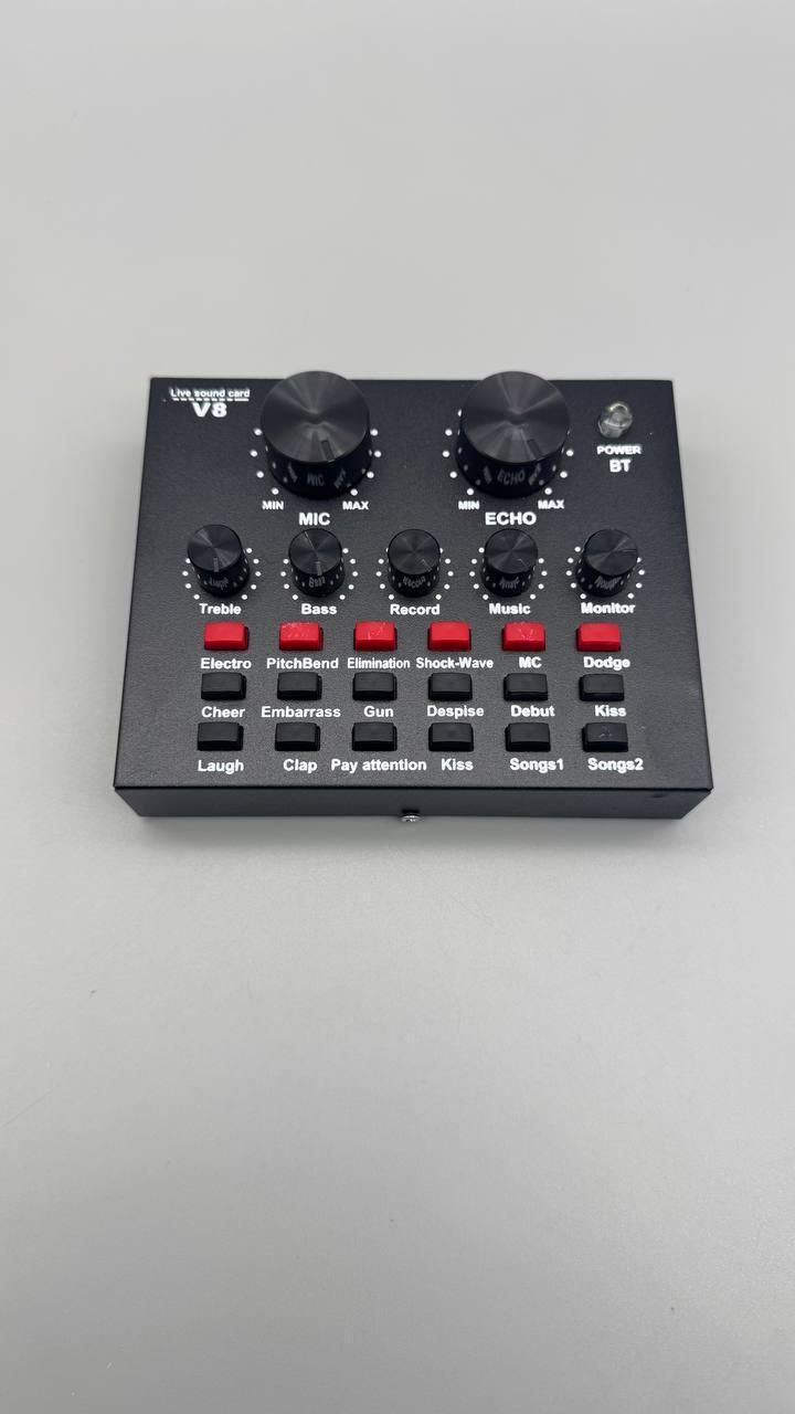 Звуковая аудио карта внешняя для микрофона (V8) - фото 3 Звуковая аудио карта внешняя для микрофона (V8) - фото 3