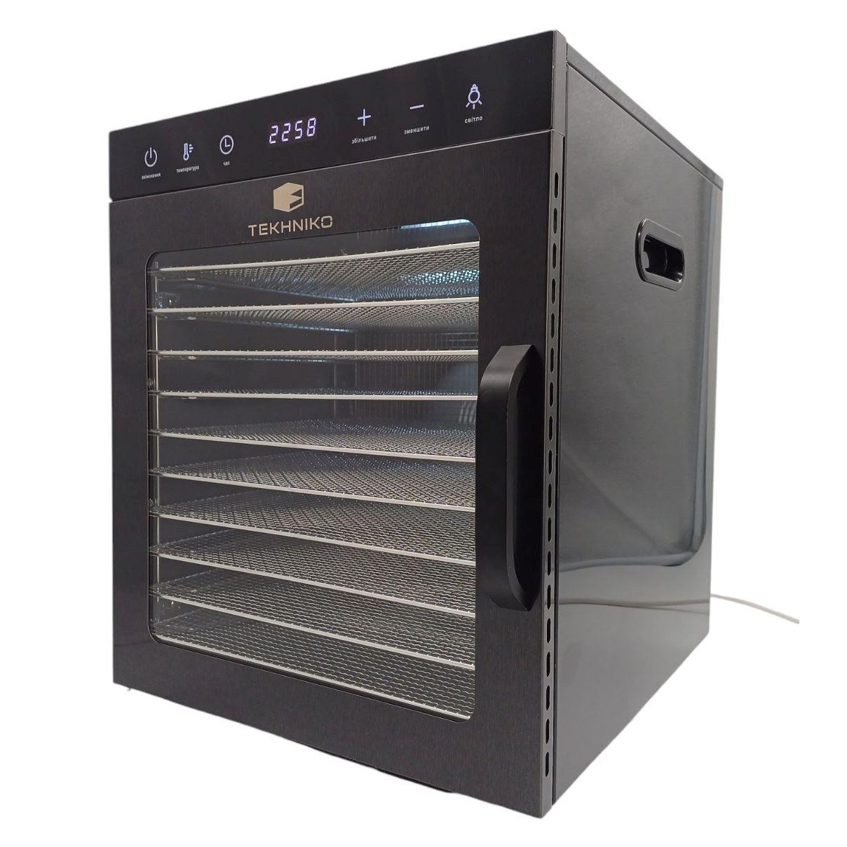 Дегидратор профессиональный Tekhniko DH-08H-BK 8 лотков (23637317) - фото 3 Дегидратор профессиональный Tekhniko DH-08H-BK 8 лотков (23637317) - фото 3