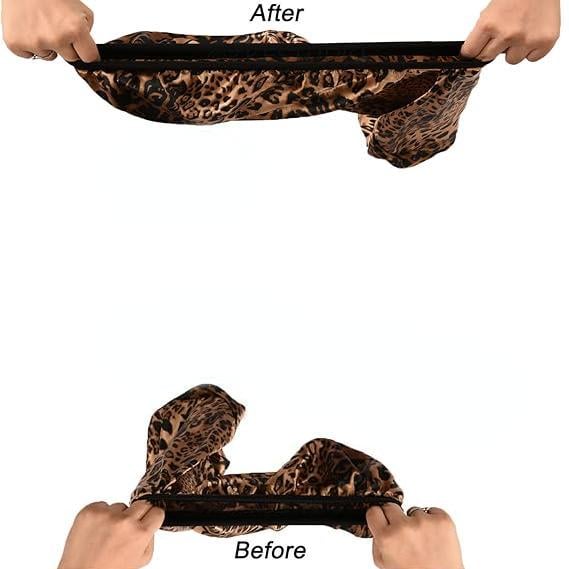 Шапочка для сна длинная на эластичной резинке универсального размера Леопардовый (2536970837) - фото 9