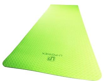 Килимок для йоги та фітнесу U-Powex TPE Yoga mat 183х61х0,6 см Green/Black (20176193) - фото 3