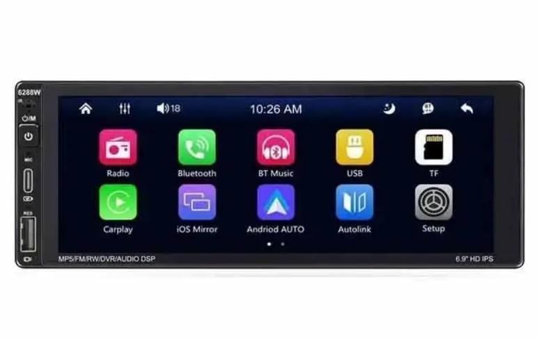 Автомагнітола CML-PLAY 1 DIN HD 6,9" IPS 720P 6288W MicroSD із сенсорним екраном 2/64 ГБ (2390000021) - фото 6 Автомагнітола CML-PLAY 1 DIN HD 6,9" IPS 720P 6288W MicroSD із сенсорним екраном 2/64 ГБ (2390000021) - фото 6