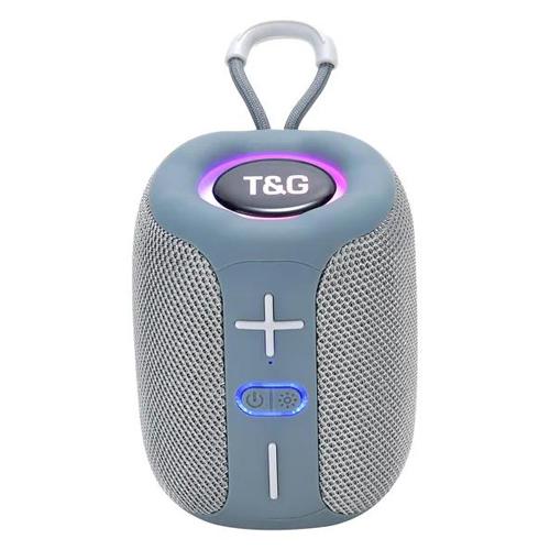 Портативная колонка TG658 Bluetooth 8 W с RGB подсветкой Grey (593982)