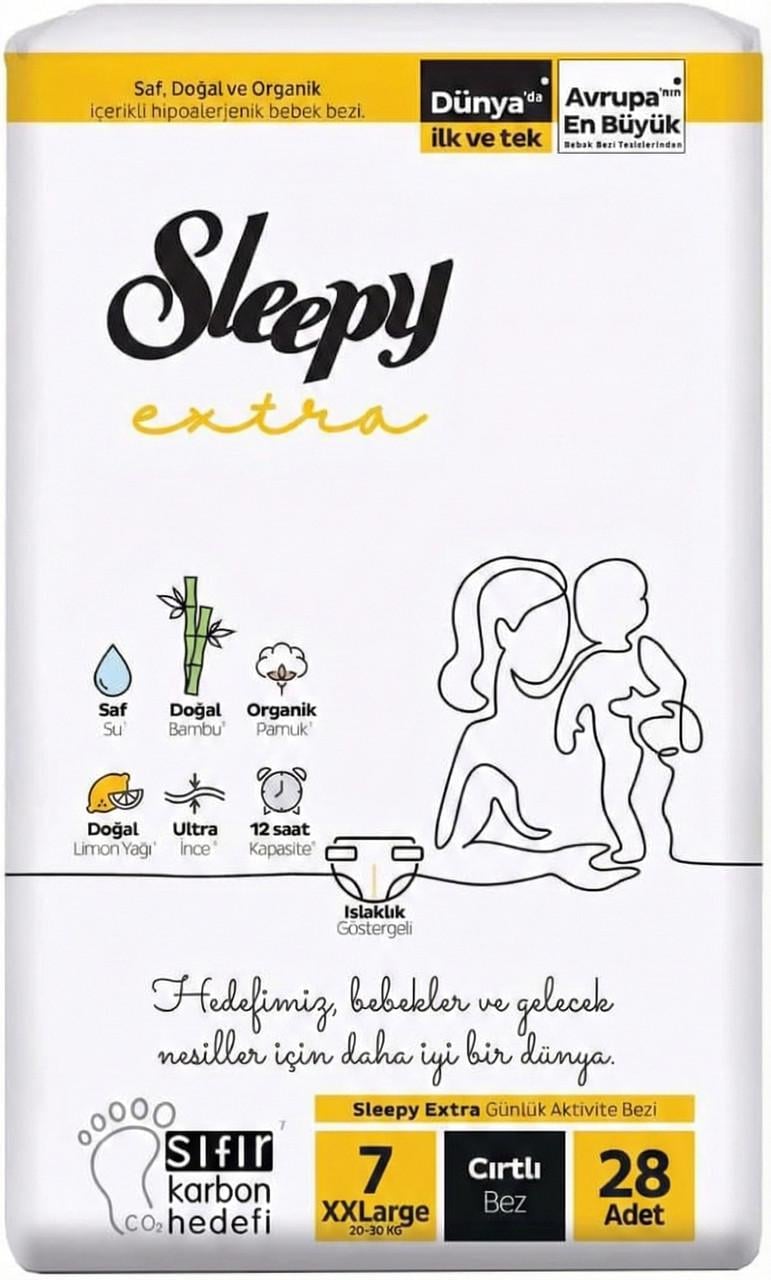 Подгузники детские Sleepy Extra XXL 7 20-30 кг 28 шт. (000006006)