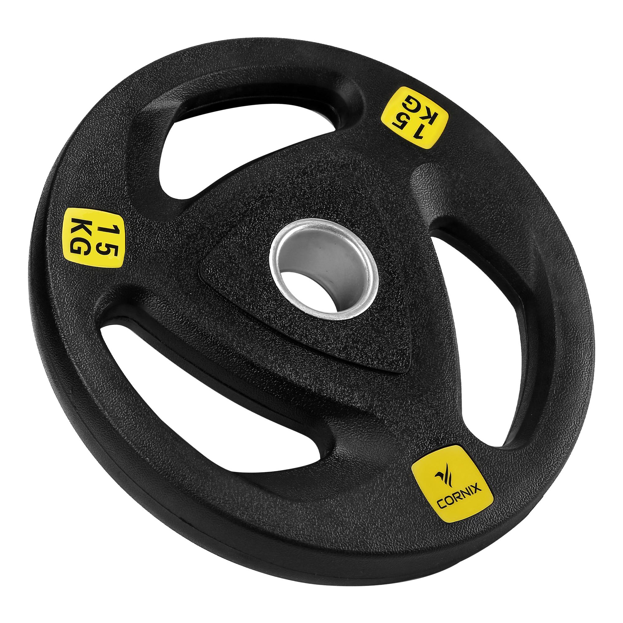 Диск олимпийский Cornix XR-0427 металлический прорезиненный 1x15 кг 51 мм Black (67309)