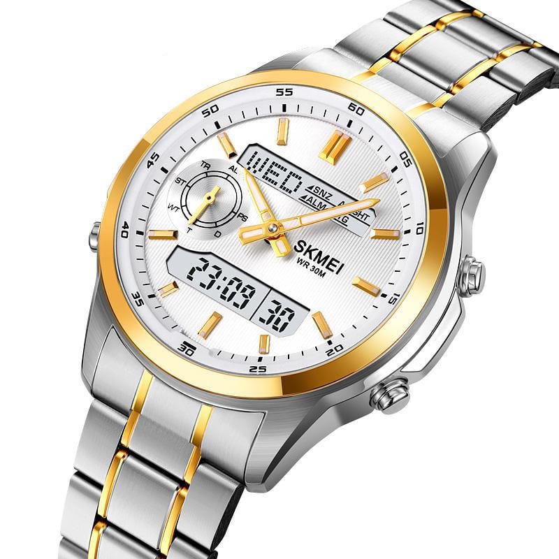 Наручний годинник Skmei 2284TGD електронний Silver/Gold (31845295)