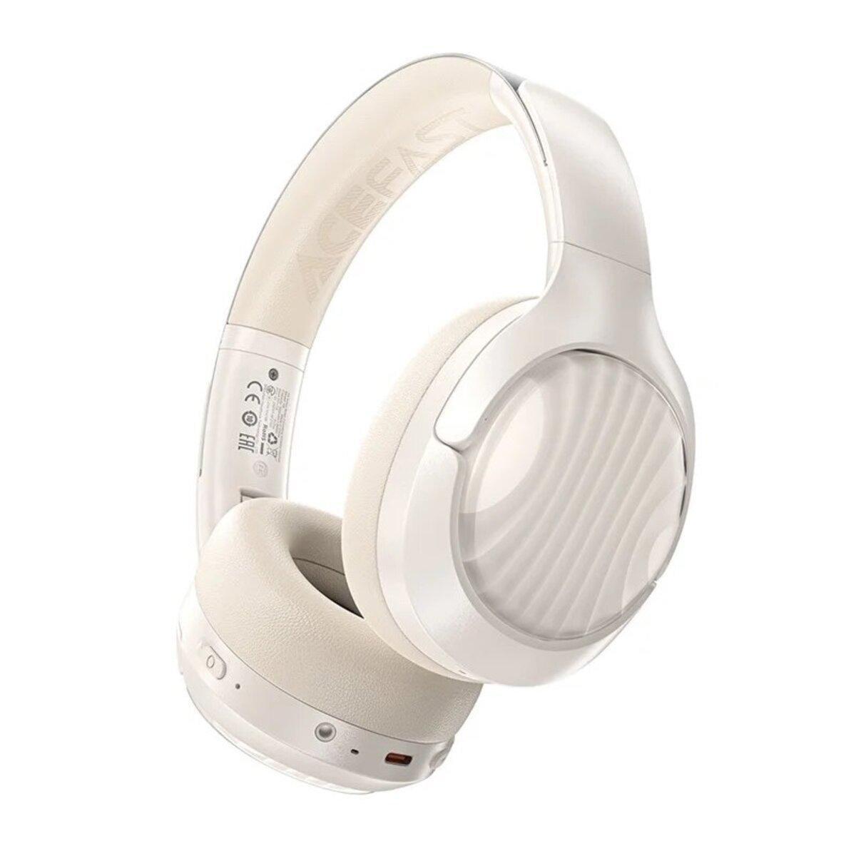 Наушники беспроводные ACEFAST H5 Bluetooth ANC активное шумоподавлениеМикрофон до 30 часов. работы Белый (625496)