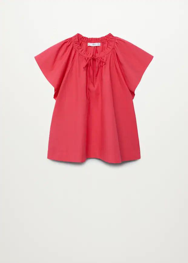 Блузка Mango XL Кораловый (9827863) - фото 6 Блузка Mango XL Кораловый (9827863) - фото 6