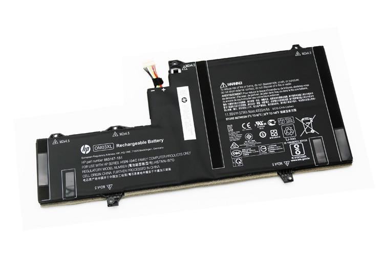 Аккумулятор для ноутбука HP EliteBook X360 1030 G2/OM03XL 11/55 V 57Wh 4935mAh