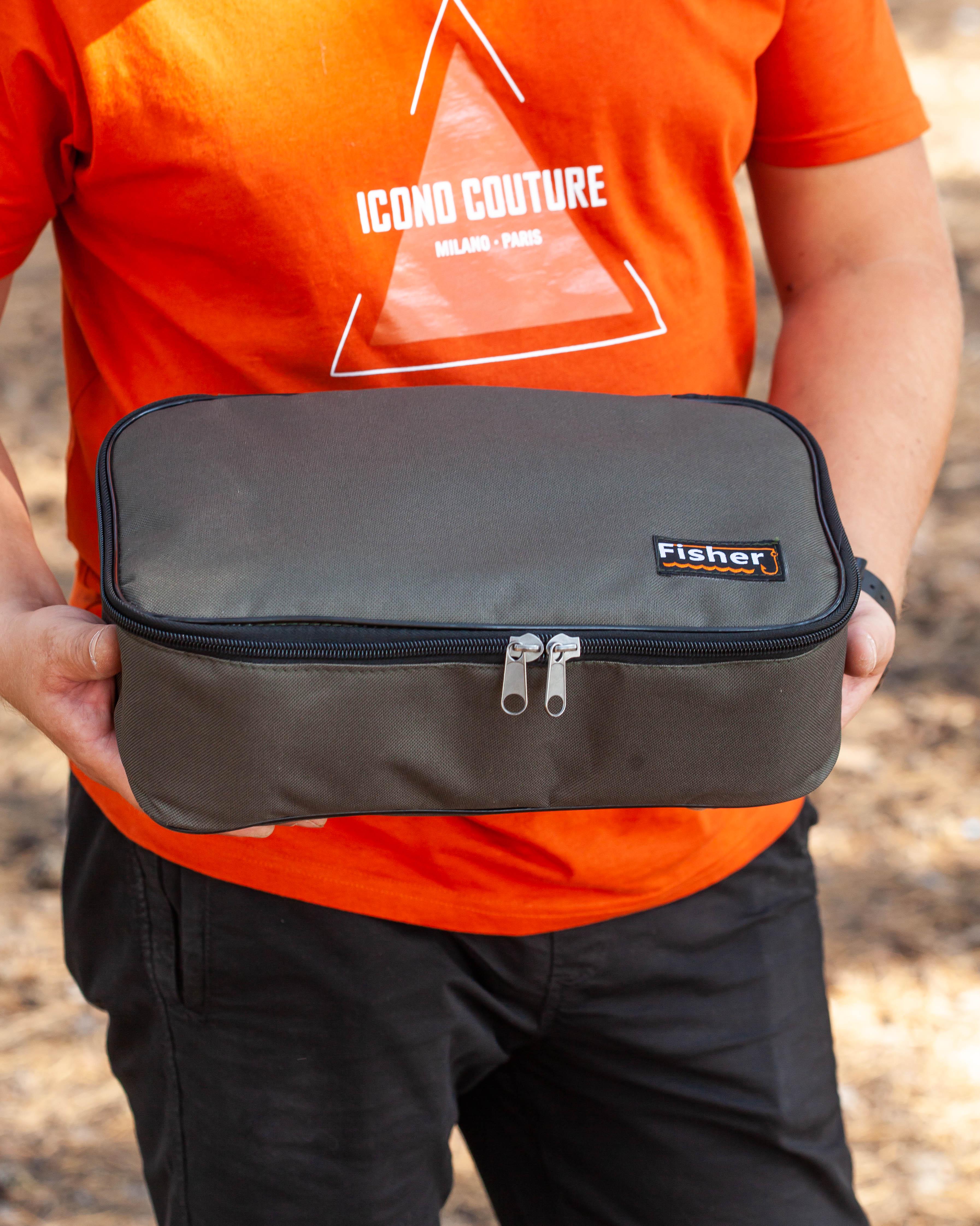 Чехол Fisher для двух катушек (K-002) - фото 4 Чехол Fisher для двух катушек (K-002) - фото 4