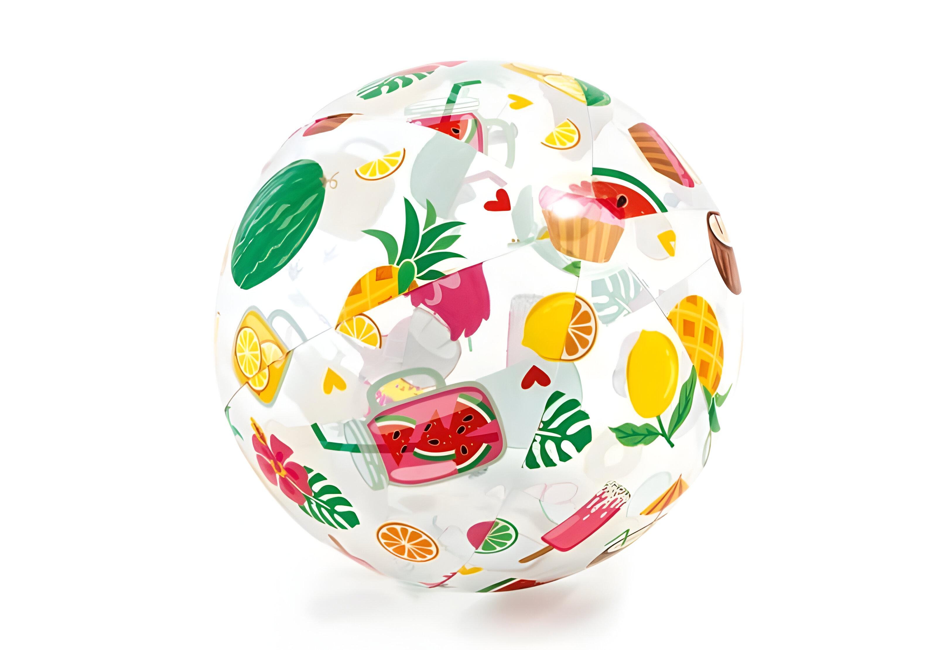 Мяч надувной Intex 59040 Фрукты 51 см (24064366) Мяч надувной Intex 59040 Фрукты 51 см (24064366)