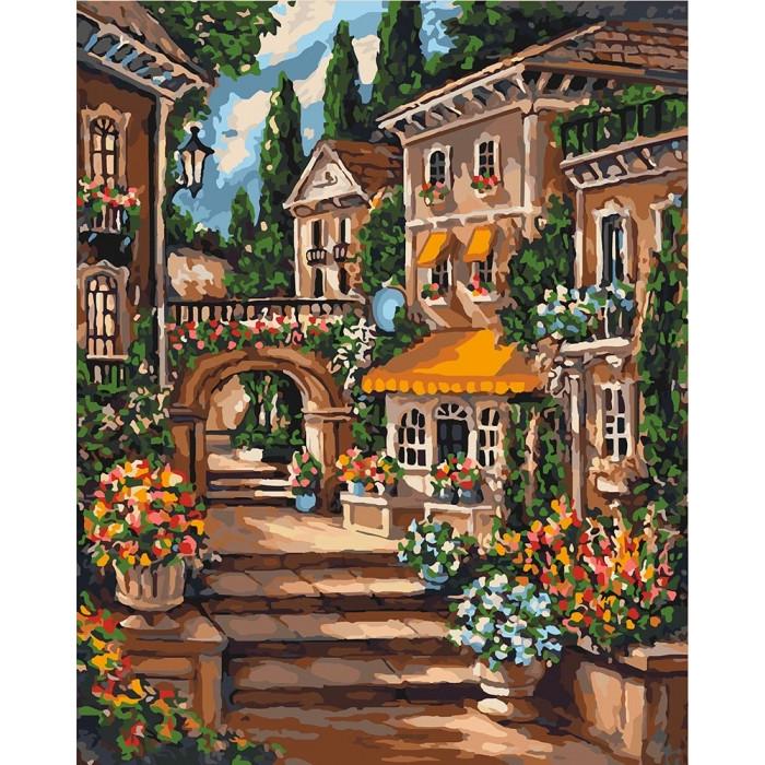 Картина по номерам Ідейка Цветущий переулок 40х50 см (KHO3552)